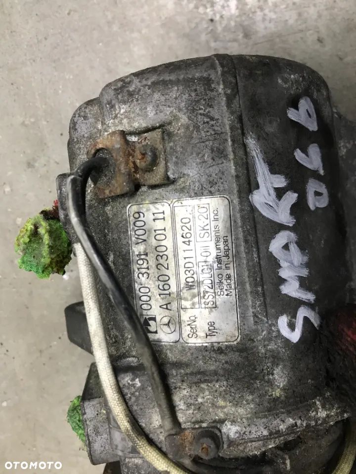 Kompresor klimatyzacji smart fortwo 450 sprężarka 003191V009 A1602300111 - 5