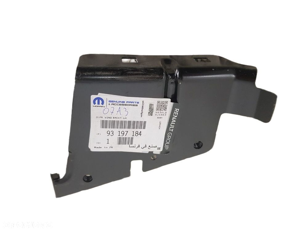 NOWY ORYGINALNY LEWY TYŁ WSPORNIK SLIZG MOCOWANIE BŁOTNIKA RENAULT MASTER III 3 MOVANO B 93197184 - 1