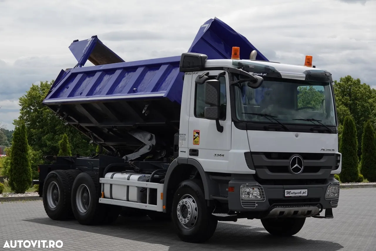 Mercedes-Benz ACTROS 3344 / 6x4 / BASCULATOR 2 STR. / BORDMATIC / HYDROBRA / HYDROKLAPA / EPS + AMBRIEI - 8