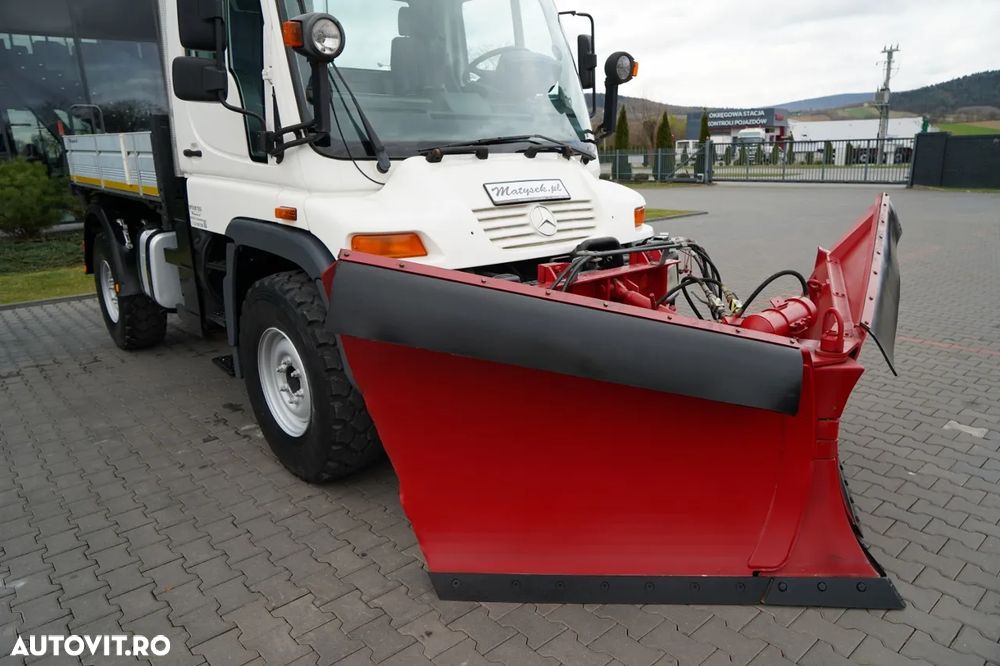 Mercedes-Benz UNIMOG U300 / 4X4 / BASCUNĂTOR 3 LATE / PLUG / MUNICIPAL / CUPLĂRI HIDRAULICE / EPS + AMBREIAJ - 10