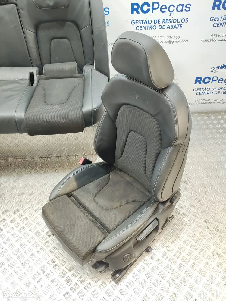 Conjunto Bancos Originais Pele E Tecido Audi A4 B8 S-Line Carro 5 Portas - 9