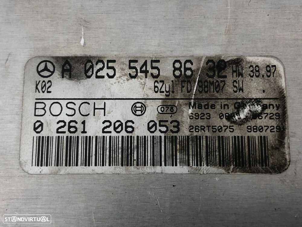 Centralina do motor ECU Usado MERCEDES-BENZ M-CLASS (W163) ML 320 A0255458632 A... - 4