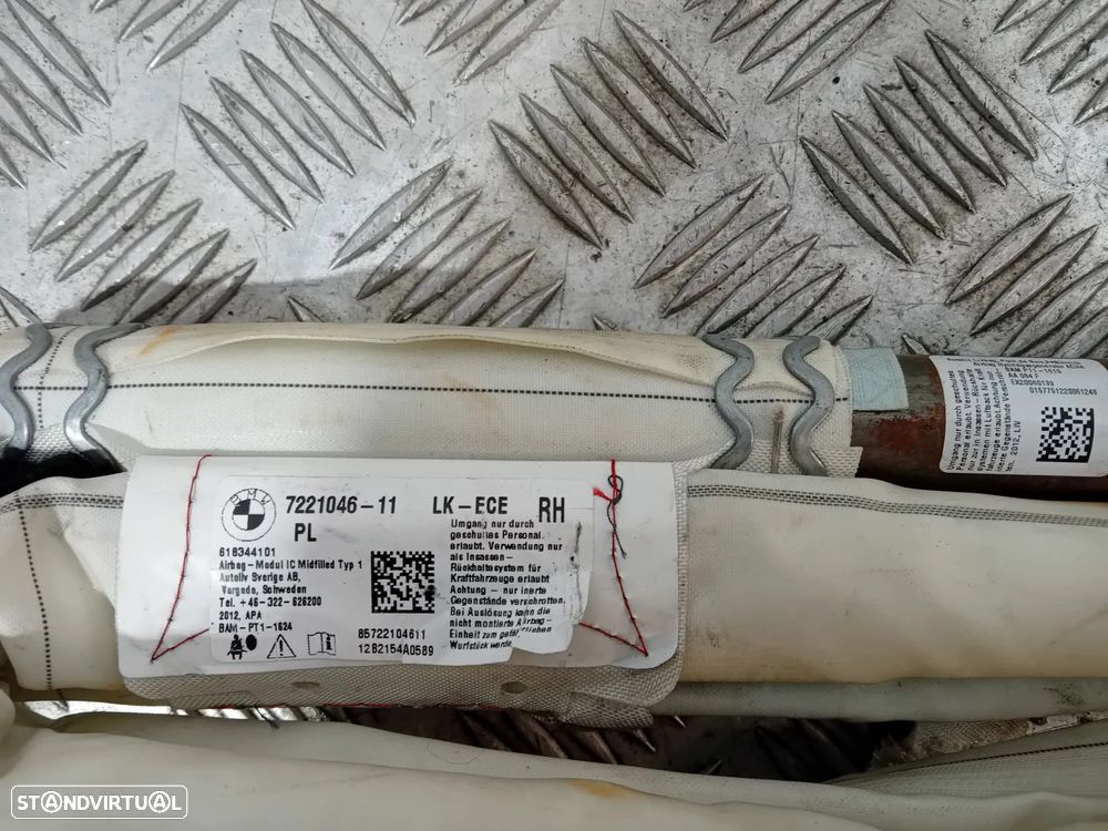 Cortina Cortinas Esquerda de Airbag BMW Série 1 F20 F21 F30 F31 722104611 722104510 Original - 2