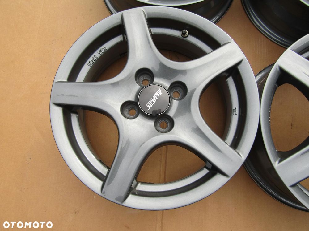 4x Felgi Aluminiowe 15 Opel Adam Vectra A Astra F Aveo Tigra Vectra Combo C Corsa B C D E Meriva Kadet Chevrolet Spark Lanos Nexia Nubira Aveo 5,5 j 4x100 ET40 piasta 56,6 mm + czujniki TPMS ALUTEC GERMANY - 9