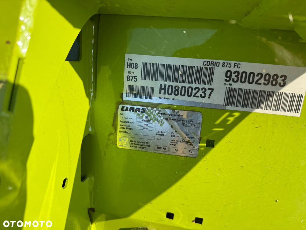 Claas corio 875  fc  geringhoff   capello ładna  krajowa - 17