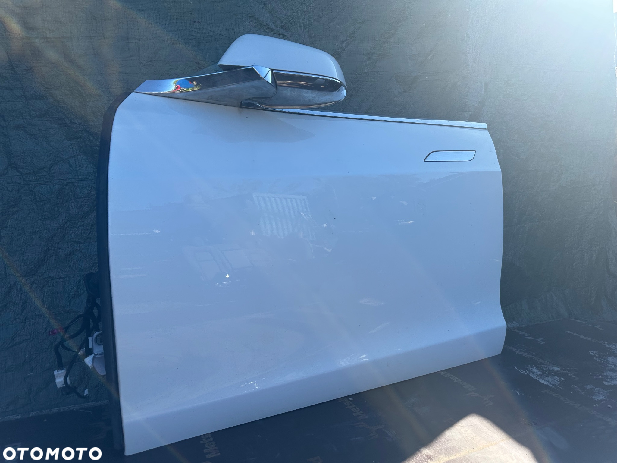 DRZWI KOMPLETNE LEWE PRZEDNIE TESLA MODEL S PRZEDLIFT BIAŁE - 2