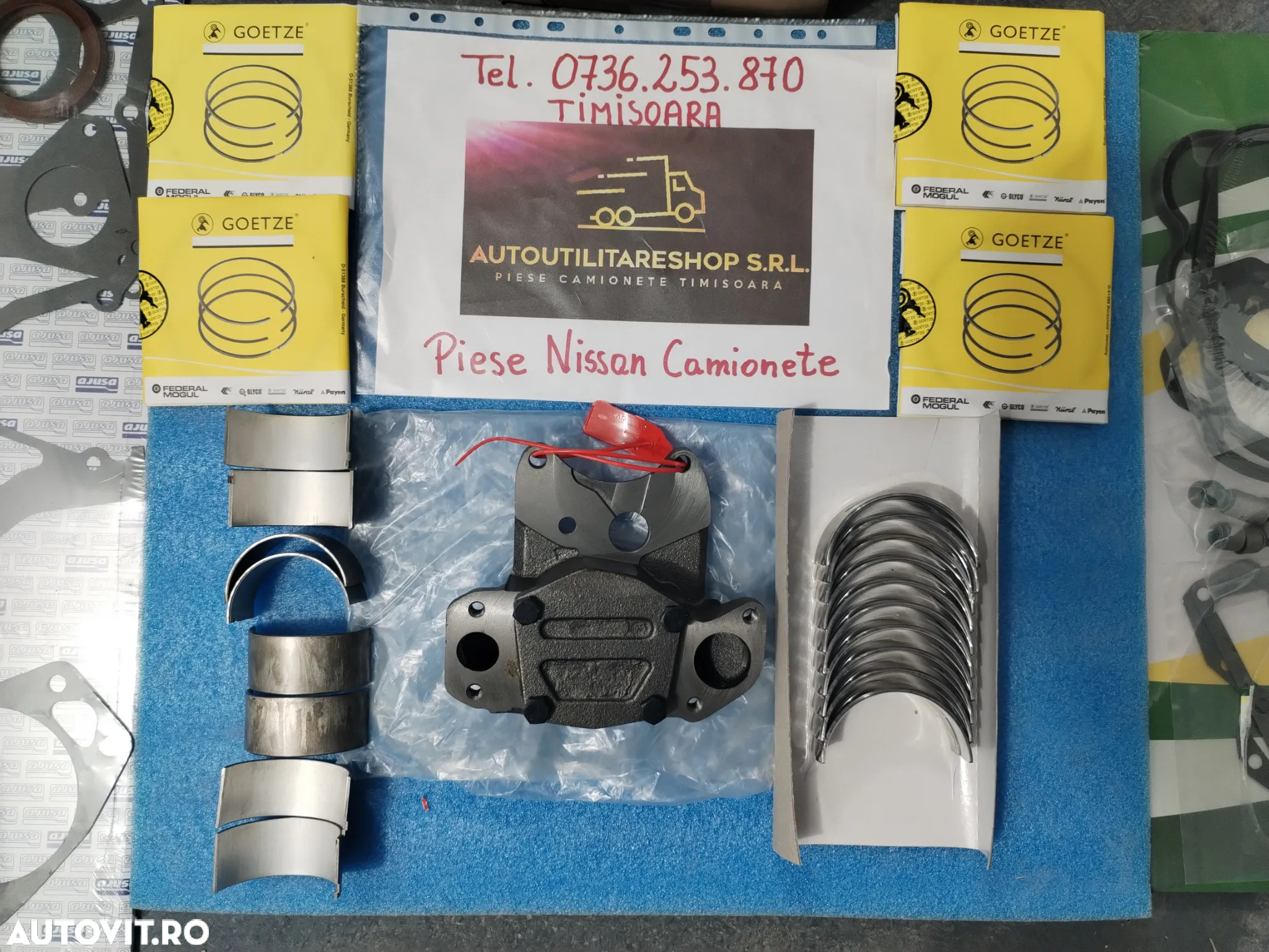 GARNITURA CHIULOASA NISSAN 2.8 A4.28 si  4.0 B4.40 TRADE 2.8 L35-08 L35-09 EBRO PIESE MOTOR SEGMENTI CUZINETI PISTON CAMASA CILINDRU - 5