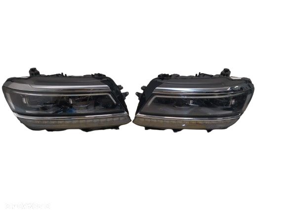 VW TIGUAN II 2 REFLEKTOR LAMPA LAMPY PRZÓD PRZEDNIE LEWA PRAWA FULL LED PRZETWORNICE KOMPLETNA ORYGINAŁ