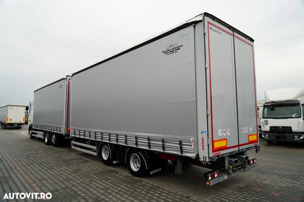 DAF XF 480 / COMBINAȚIE TANDEM / SSC / PUNTE RIDICATĂ / REMORCA WECON / SAF / - 3