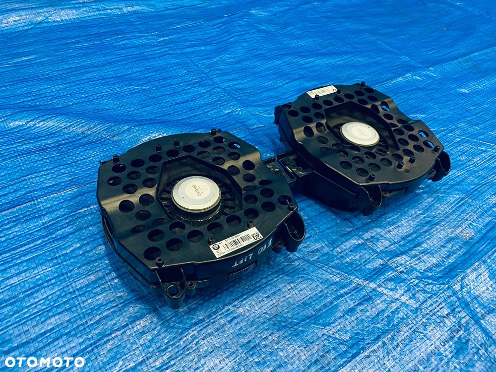 KOMPLET GŁOŚNIKÓW GŁOŚNIK NISKOTONOWY GŁOŚNIKI NAGŁOŚNIENIE SUBWOOFER LEWY PRAWY BMW X5 E70 X6 E71 LIFT LCI ; 9218694 ORYGINAŁ - 6