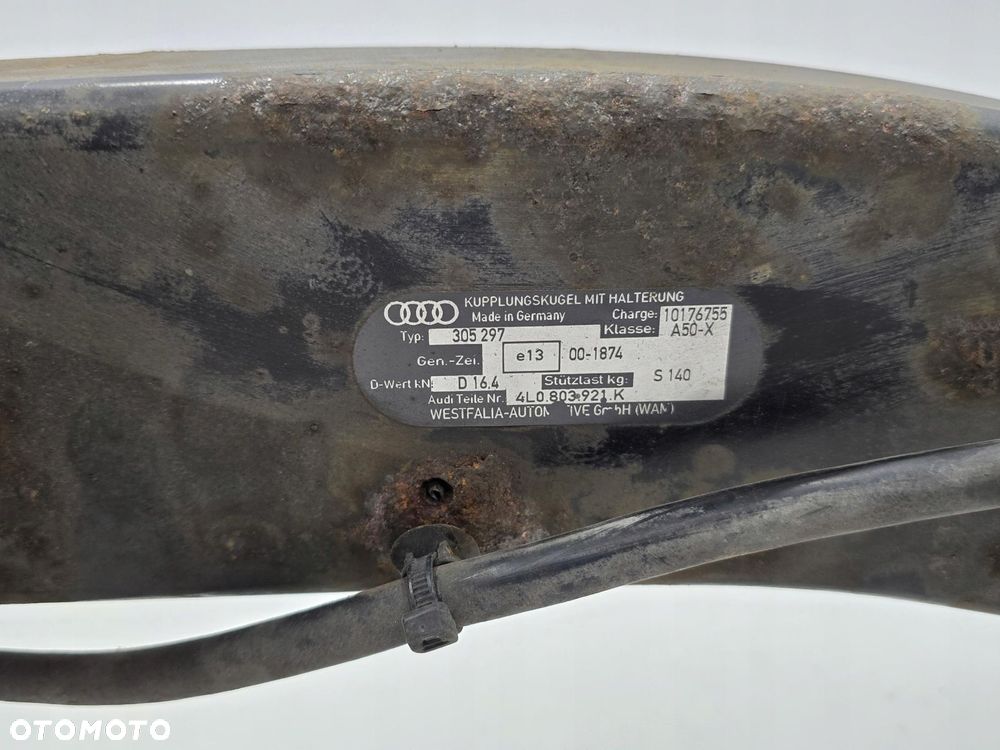 AUDI Q7 4L 07R HAK HOLOWNICZY KULA WESTFALIA 4L0803921K 305297 - 4