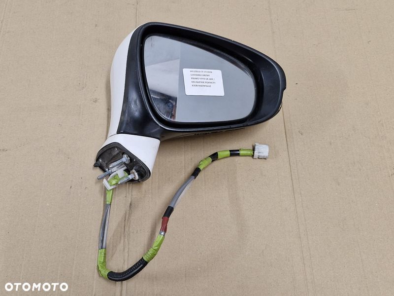 LEXUS CT CT200H LUSTERKO DRZWI PRAWE 9 PIN UK - 8