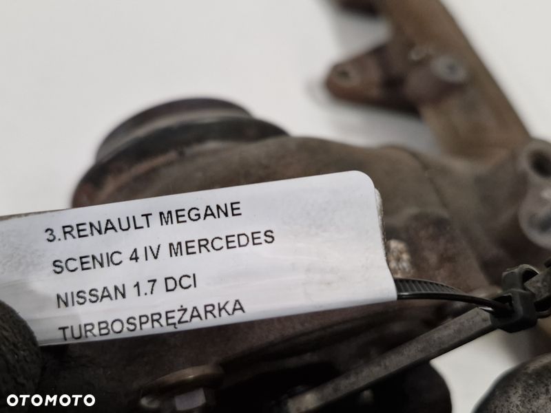 RENAULT MEGANE SCENIC 4 IV MERCEDES NISSAN 1.7 DCI TURBOSPRĘŻARKA TURBINA TURBO 144108640R 49180-19700 - 7