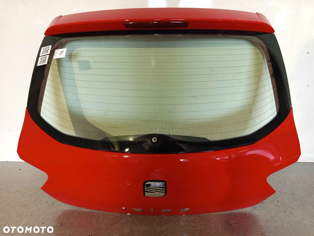 + KLAPA TYŁ TYLNA BAGAŻNIKA DO SEAT IBIZA 4 IV 6J LS3H CZERWONA 3D 3 DRZWI HB - 1