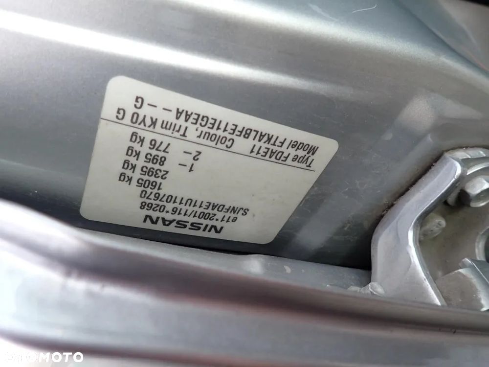 CZĘŚCI - Nissan Note E11 I 1,5 DCI 50KW 68KM K9K700 5D lakier KY0 2007r. INDEX - 9757 - 8