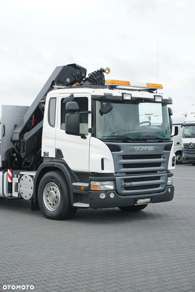Scania P 320 / 6 X 2 / SKRZYNIOWY + HDS / HIAB 211 EP - 5 / OŚ SKRĘTNA   / WYS. 14 M - 30