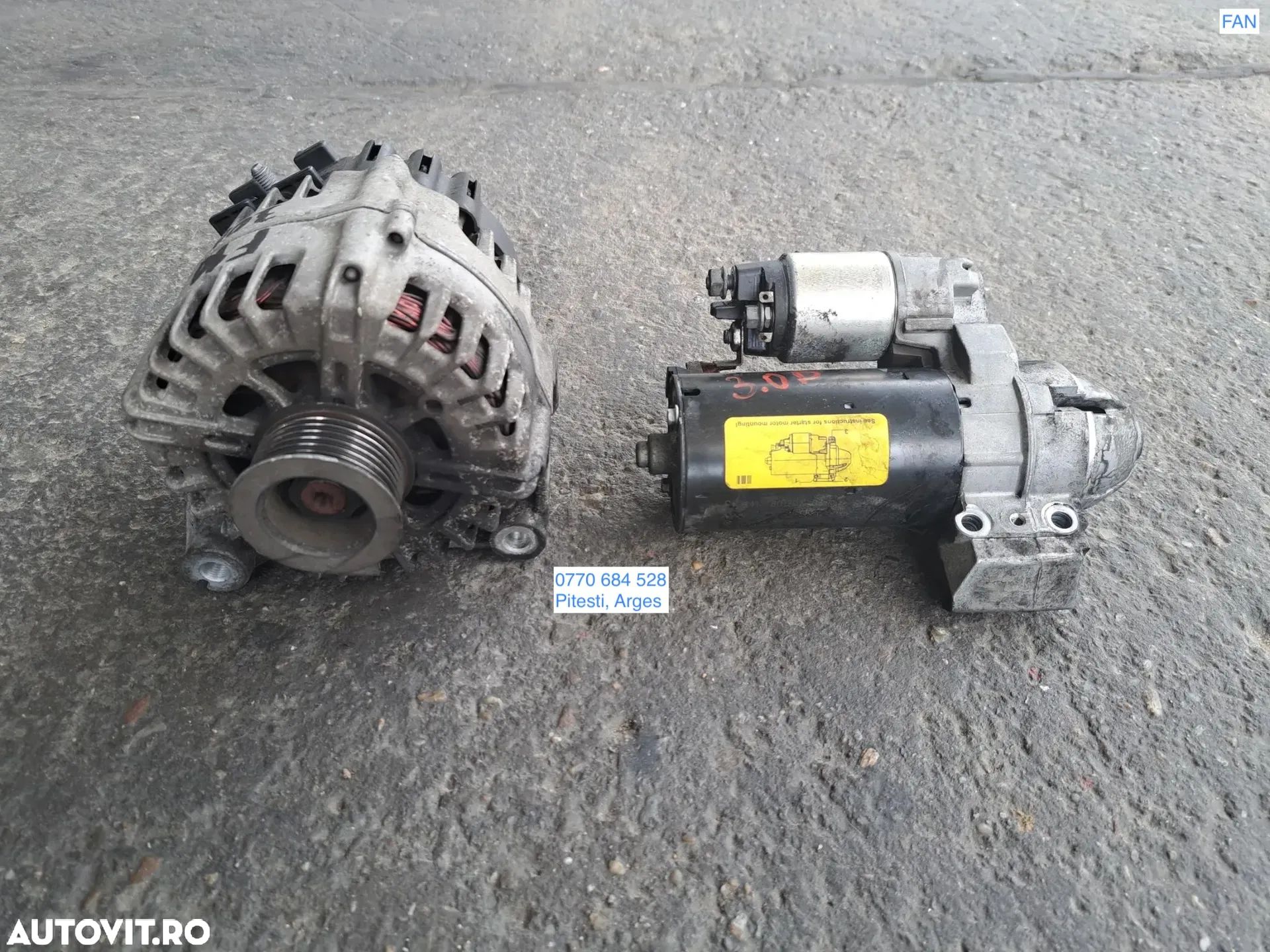 Alternator fulie lata 7pk 245cp 205cp 306cp 299cp Electromotor originale BMW F07 F10 F11 F01 F02 E70 LCI E71 - 1