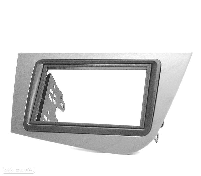 MOLDURA ADAPTADOR CINZA PARA RADIO 2 DIN PARA SEAT LEON 05-12 - 2