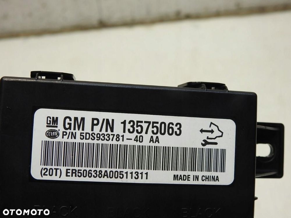 MODUŁ STEROWNIK FOTELA OPEL ASTRA J 13575063 - 5