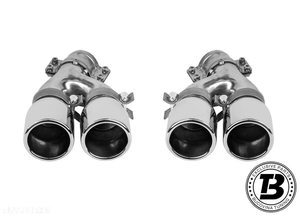 Difuzor Bara Spate cu Ornamente compatibil cu BMW Seria 5 G30 G31 M5 Design - 7