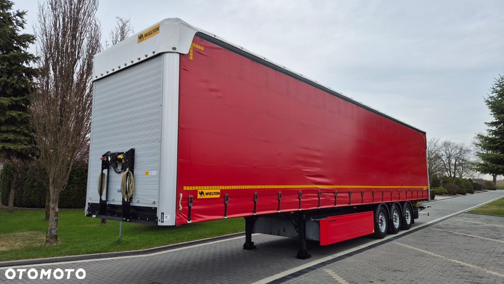 Wielton NACZEPA///FIRANKA///WIELTON///2023///WYSOKOŚĆ 2.82///DACH PODNOSZONY///CERTYFIKAT XL///OŚ PODNOSZONA///KOSZ PALETOWY///STAN BARDZO DOBRY - 1