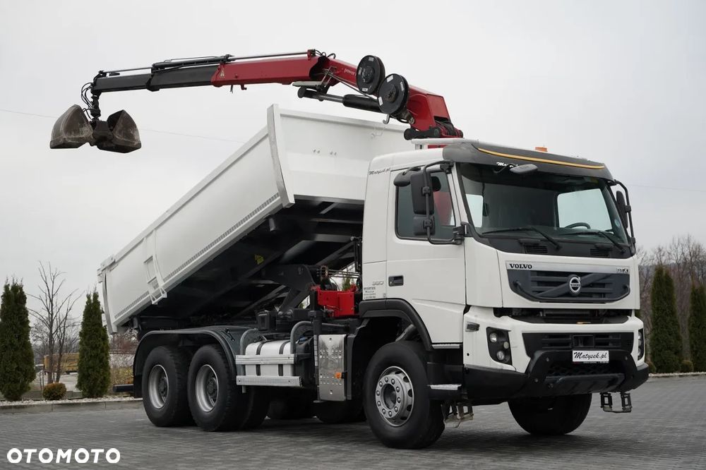 Volvo FM 410 / 6x4 / WYWROTKA + HDS PALFINGER 18002-EH A / HYDROBURTA / STEROWANIE RADIOWE / ŁYCHA / ROTATOR / EURO 6 - 5