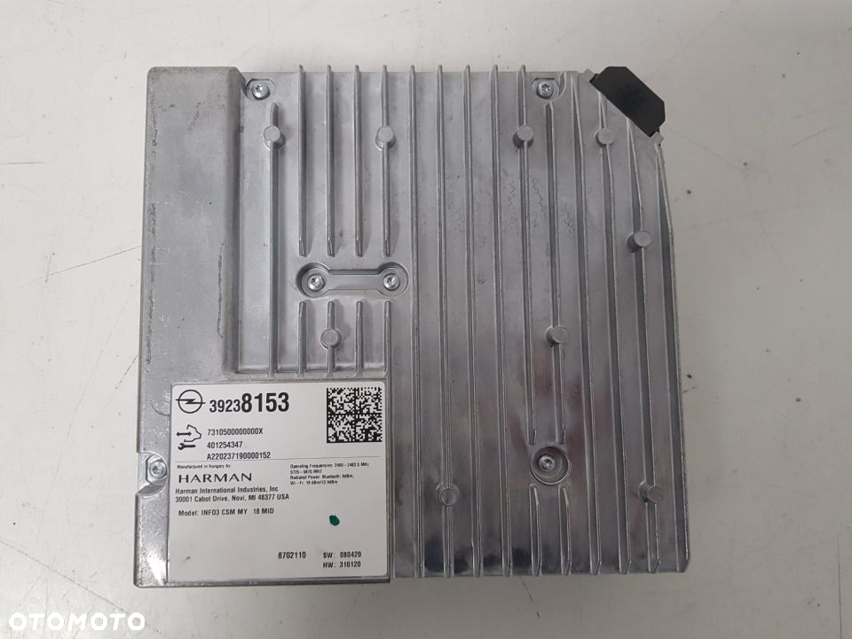 RADIO MULTIMEDIA MODUŁ HARMAN OPEL 39238153 WIFI BLUETOOTH NOWY - 3
