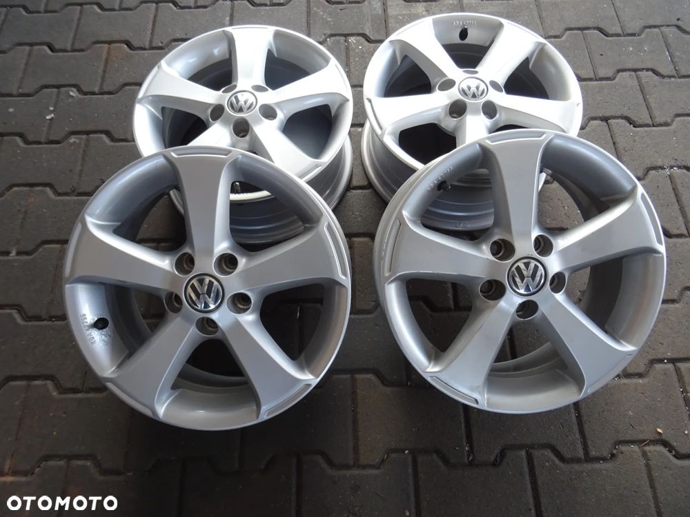 5x100x57 6Jx15 ET40 Volkswagen oryginalne felgi 15 - 1