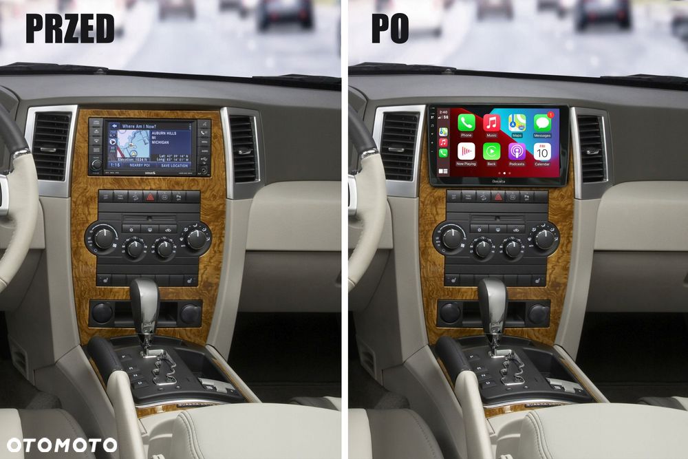 jeep grand cherokee iii wk 05-10 nawigacja 10,2 android 13 6gb / 64gb - 3