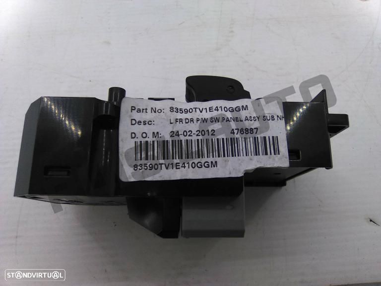 Botão Simples De Elevador De Vidro 83590tv1e410ggm Honda Civic - 3