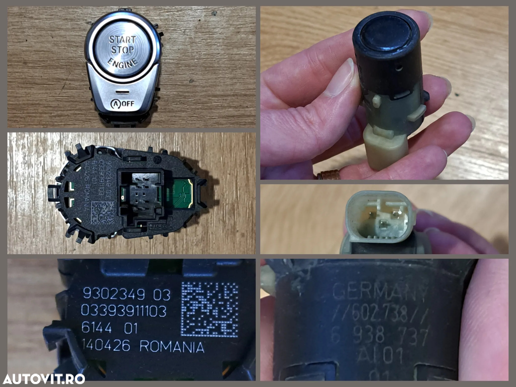 BMW Seria E F G SZL Panglica spira volan Modul senzor gura ventilatie Buton Start/ Stop Senzor parcare Antena maner usa accesc confort Capac carlig remorcare bara E60 E64 G11 G12 E46 E91 E81 E89 F10 F11 F18 E90 - 3