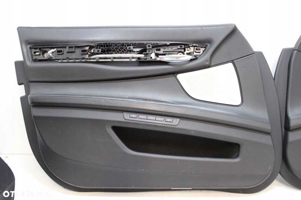 BMW 7 F01 F02 760LI INIVIDUAL BANG OLUFSEN BOCZEK BOCZKI SKÓRA CZARNA 4SZT - 10