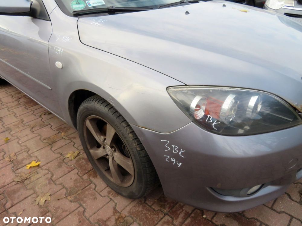 MASKA ZDERZAK BŁOTNIKI LAMPY 3 I BK 29Y  MAZDA 2003-2006 SZARY PRZÓD KOMPLETNY - 13