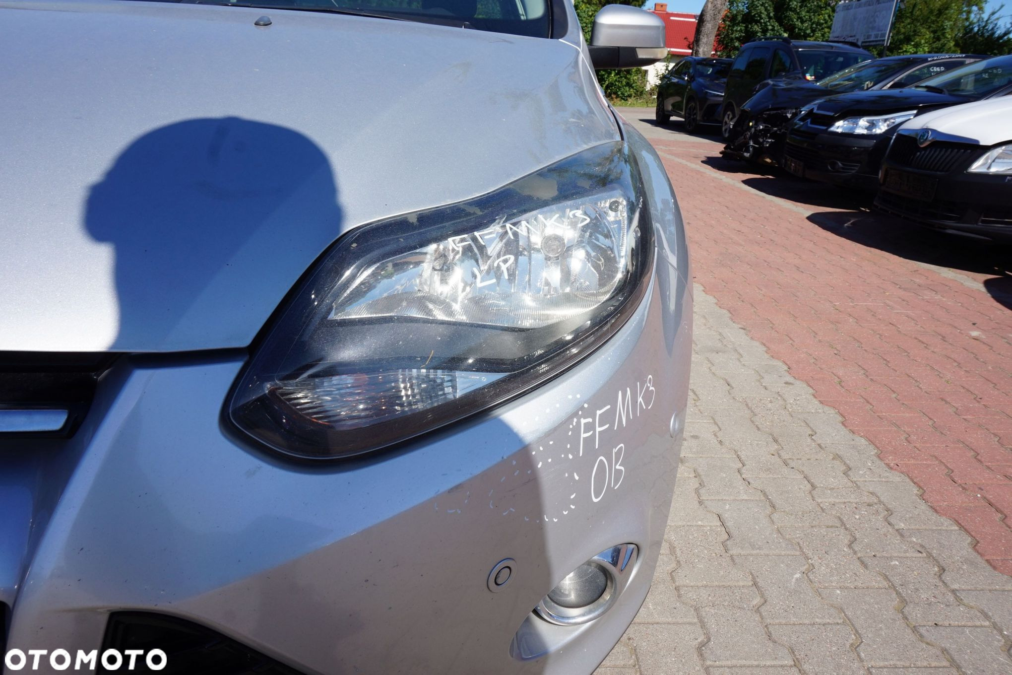 MASKA ZDERZAK BŁOTNIKI LAMPY FOCUS III MK3 OB 0B  FORD 2010-2014 SREBRNY PRZÓD KOMPLETNY - 17