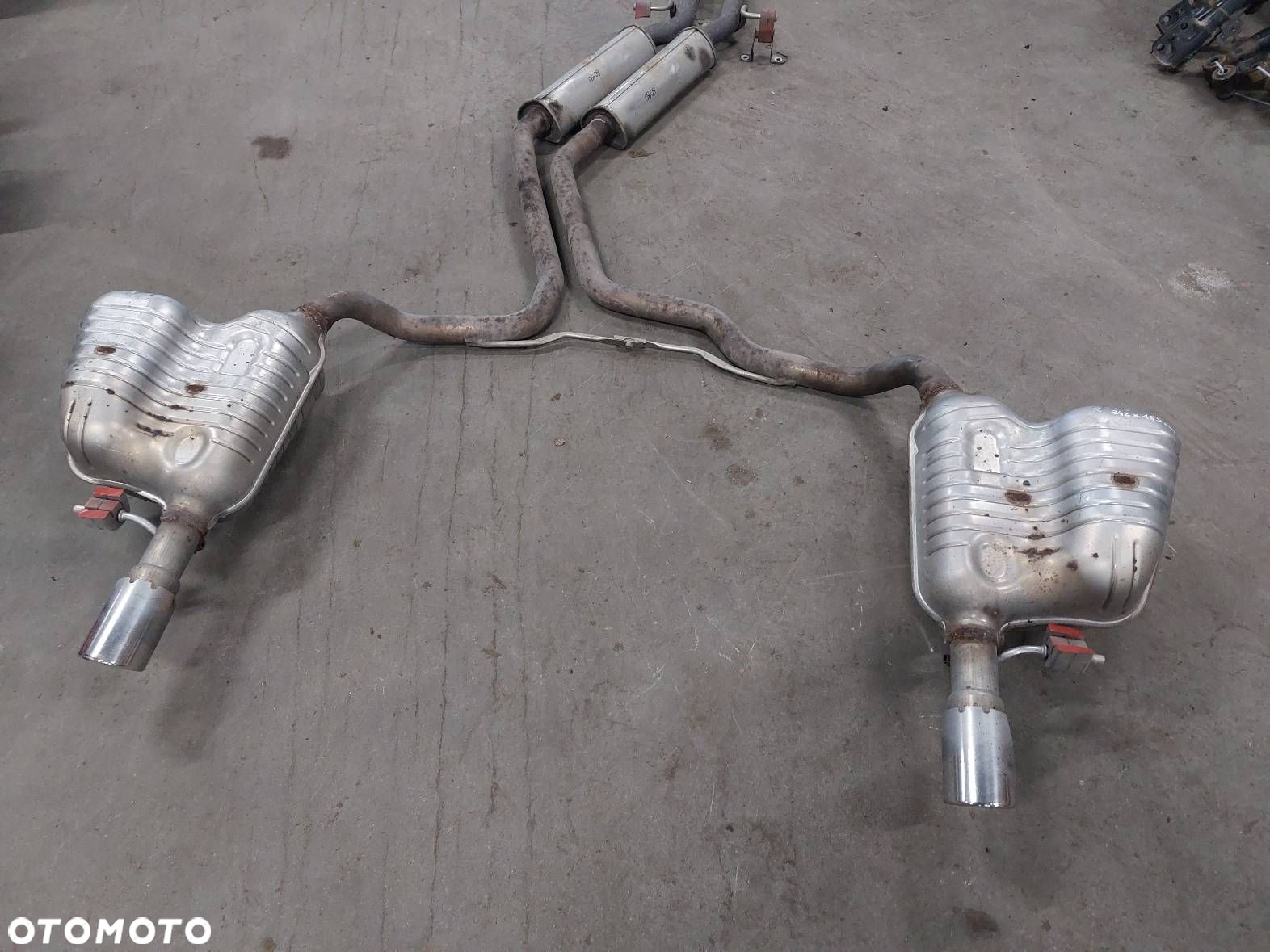 TŁUMIK WYDECH KOŃCOWY + ŚRODKOWY AUDI A6 C6 2.4 V6 4F0253411N - 3