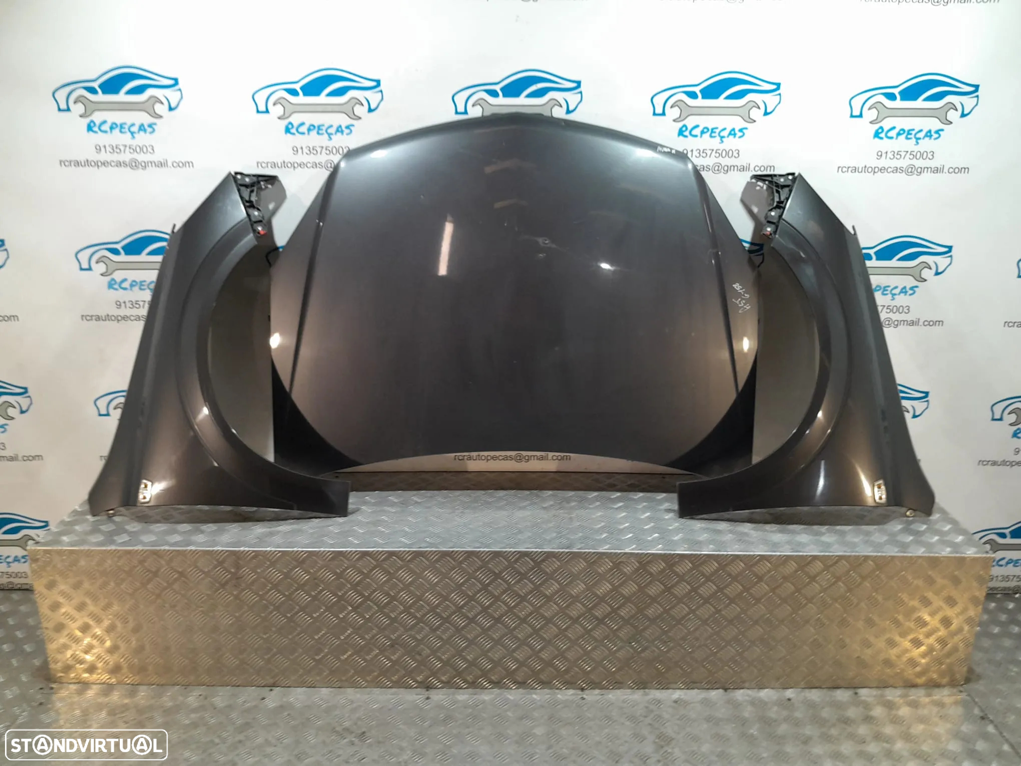 FRENTE COMPLETA OPEL ASTRA H A04 CAPOT PARACHOQUES GUARDA-LAMAS OTICAS RADIADOR VENTILADOR FRENTE FIBRA REFORÇO - 8