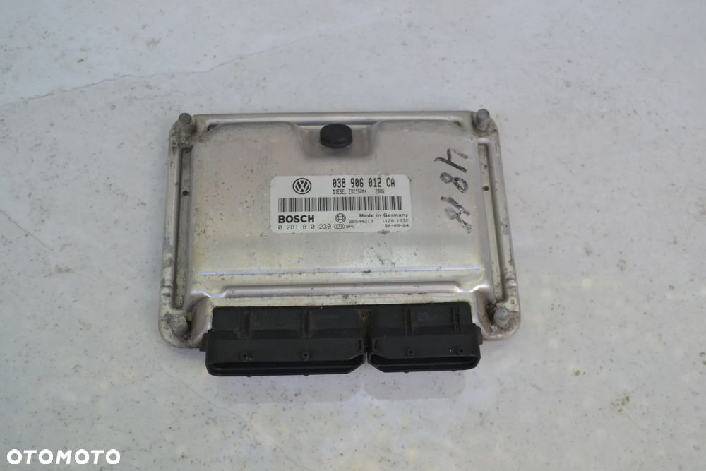 VW AUDI SEAT SKODA 1,9 TDI 110KM KOMPUTER STEROWNIK SILNIKA 038906012CA 0281010230 - 1
