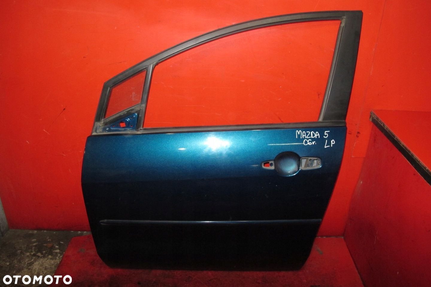 MAZDA 5 CR CR 05- DRZWI LEWE PRZÓD PRZEDNIE NIEBIESKIE 32C - 1