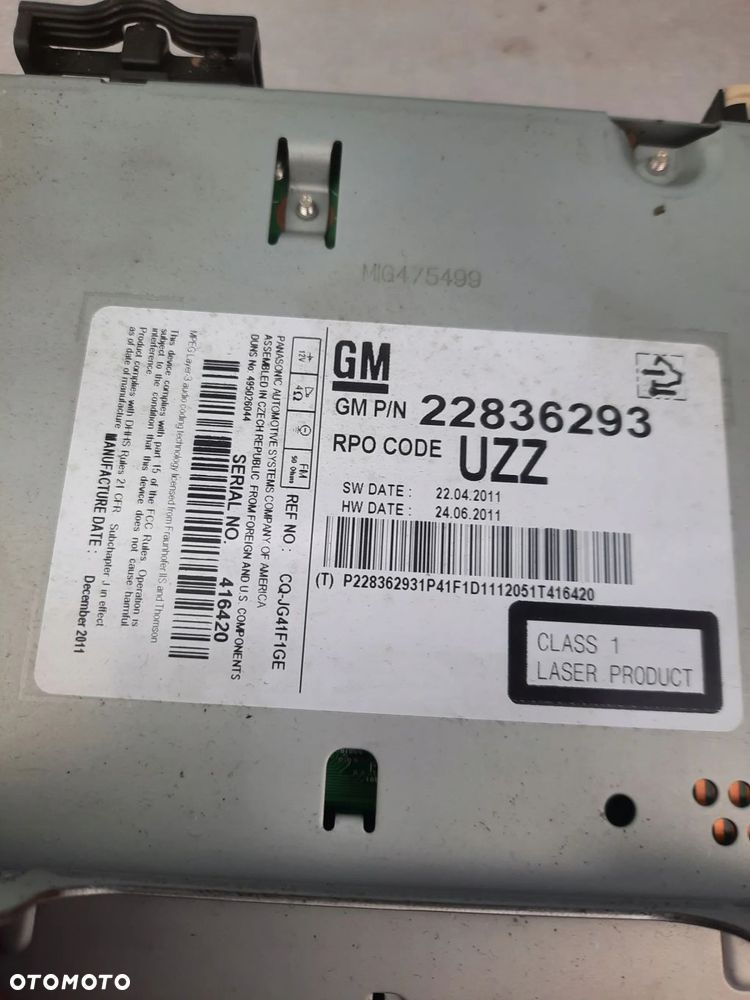 RADIO FABRYCZNE CD ZAFIRA C ASTRA J INSIGNIA - 5
