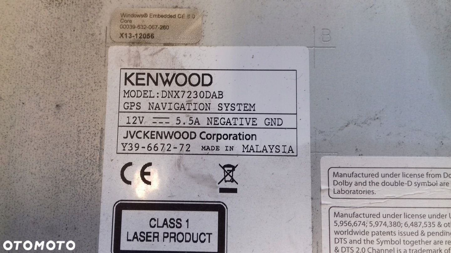 RADIO RADIOOTWARZACZ NAWIGACJA KENWOOD DNX7230DAB - 5