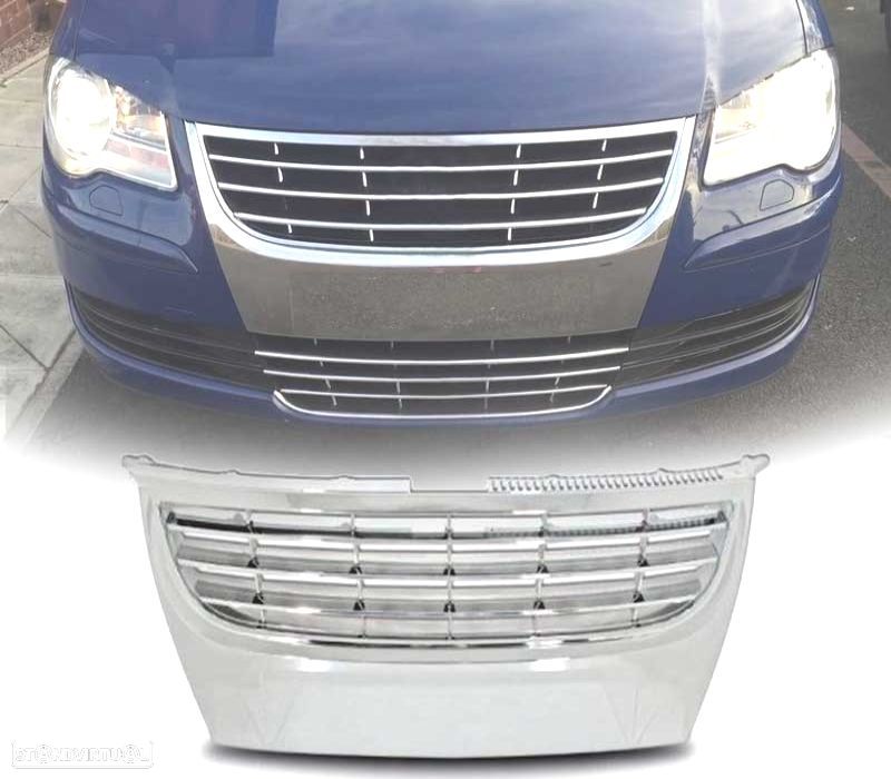 GRELHA VOLKSWAGEN VW TOURAN 06-10 CROMADO - 1