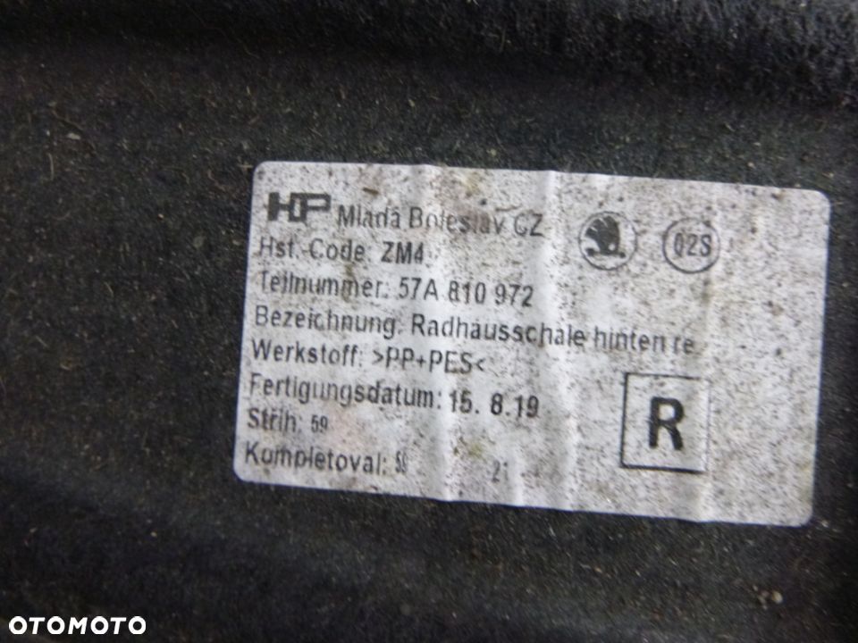 SKODA KAROQ 2019 NADKOLA TYŁ LEWY PRAWY 57AR10972 - 6