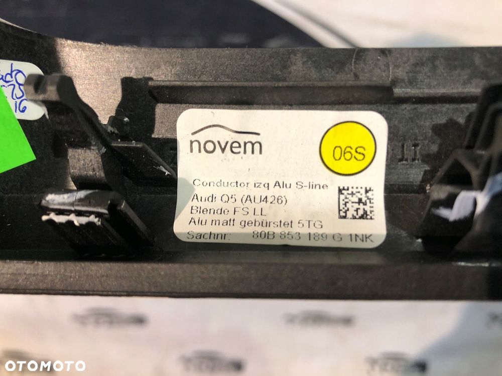 DEKOR DESKI AUDI Q5 80A SZLIFOWANE ALUMINIUM - 9