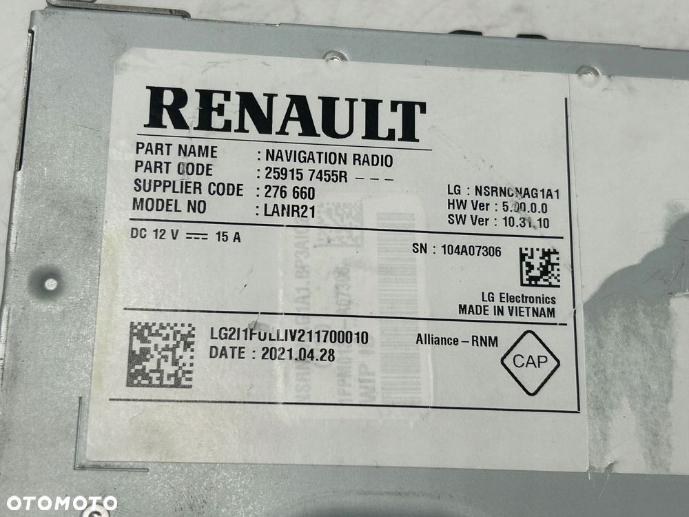 radioodtwarzacz stacja multimedialna renault trafic iii 259157455r - 5