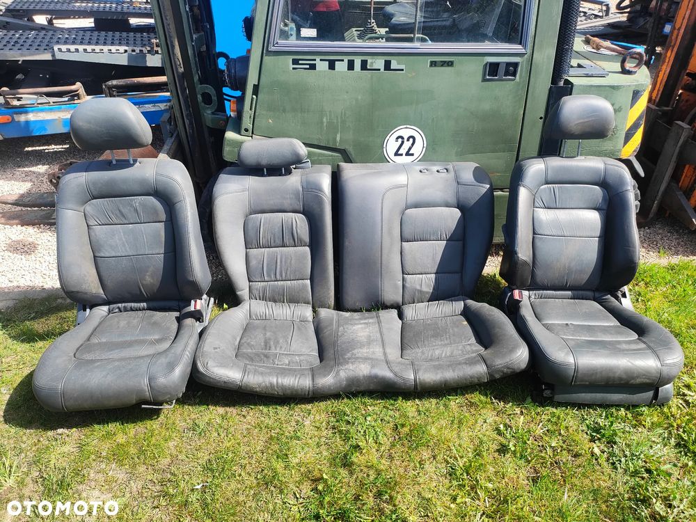 Honda Accord VI Coupe 98-02 Fotele fotel skórzane czarne komplet - 2