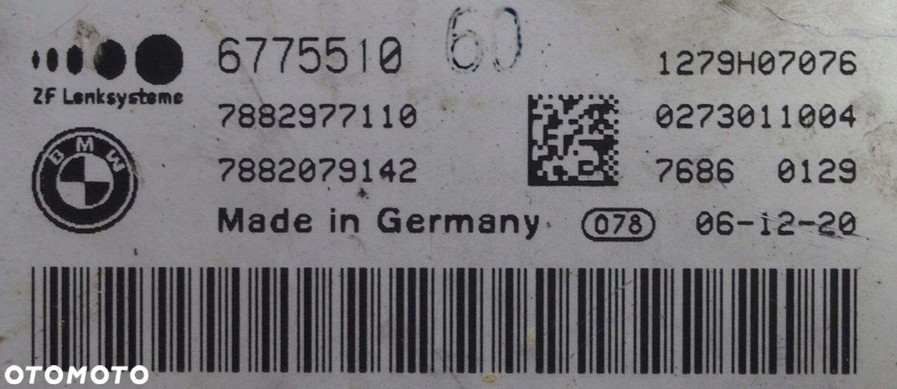 MODUŁ / STEROWNIK WSPOMAGANIA BMW E60 E61 1277022059 - 4