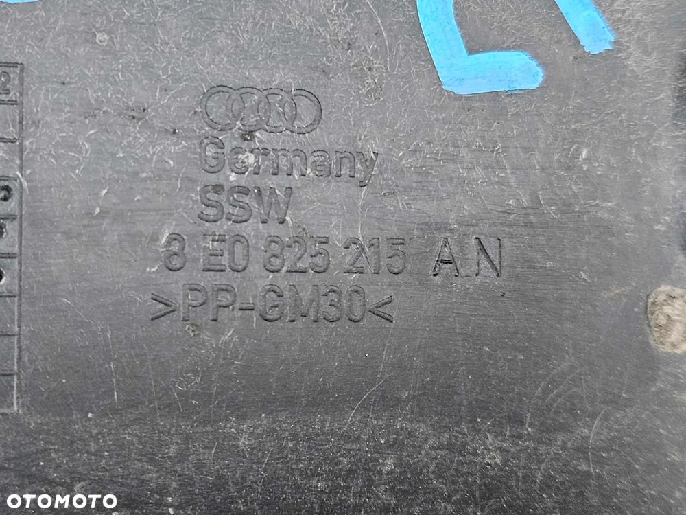 Osłona 8E0825215AN 8E0825216T Plastik Podwozia Podłogi Przeciwbłotna Prawa Lewa Tyl Tylna Quattro 4x4 Audi A4 B6 B7 Sedan Kombi - 11