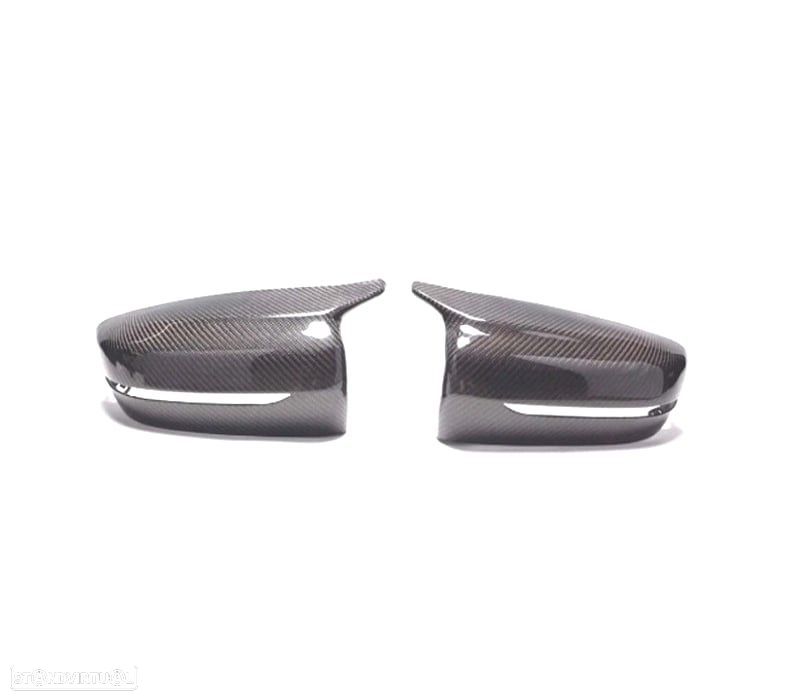 CAPAS DE ESPELHOS RETROVISORES BMW G30 G31 G11 G12 15- LOOK M CARBONO - 2
