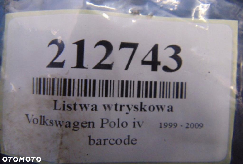 VOLKSWAGEN POLO IV 1.4MPI LISTWA WTRYSKOWA - 6