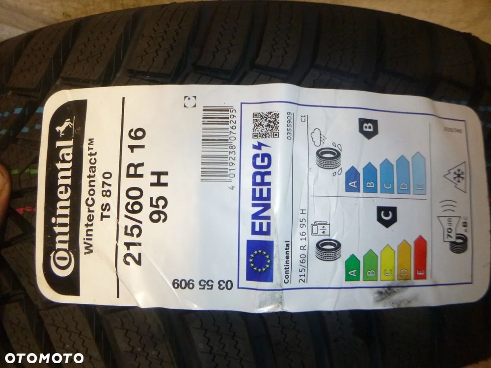 1x nowa opona CONTINENTAL 215/60 R16 95H WinterContact TS 870 zimowe - 2